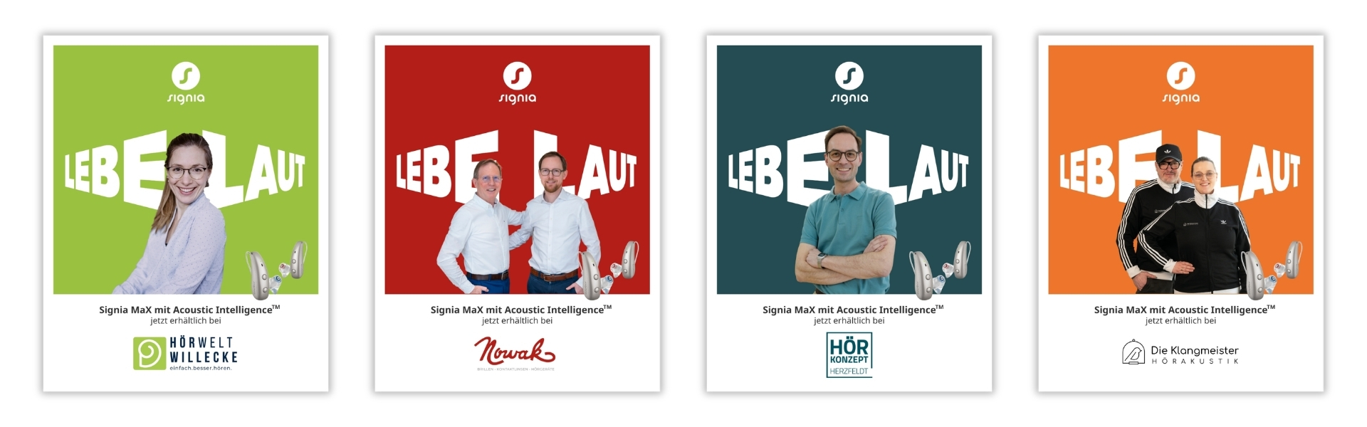 Signia LEBE LAUT-Kampagne